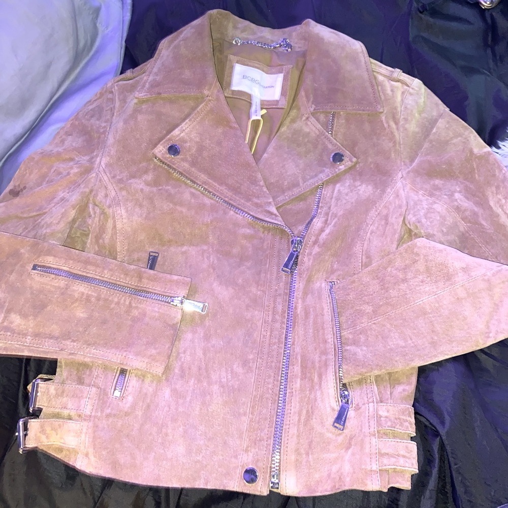 BCBGeneration Leather Moto Biker Jacket NEW never worn